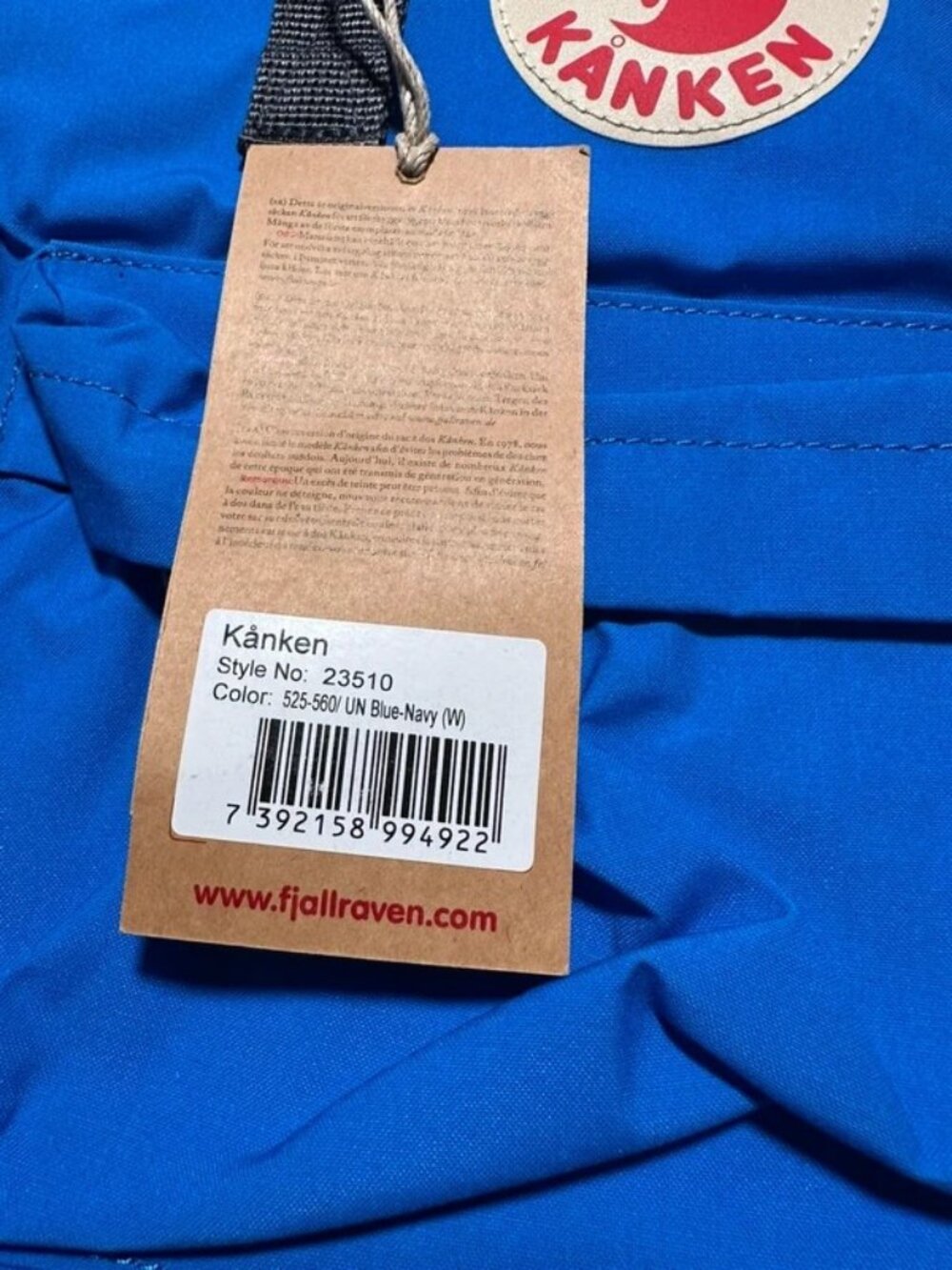 Fjallraven - Kanken Classic Backpack for Everyday - UN Blue/Navy - Picture 2 of 3